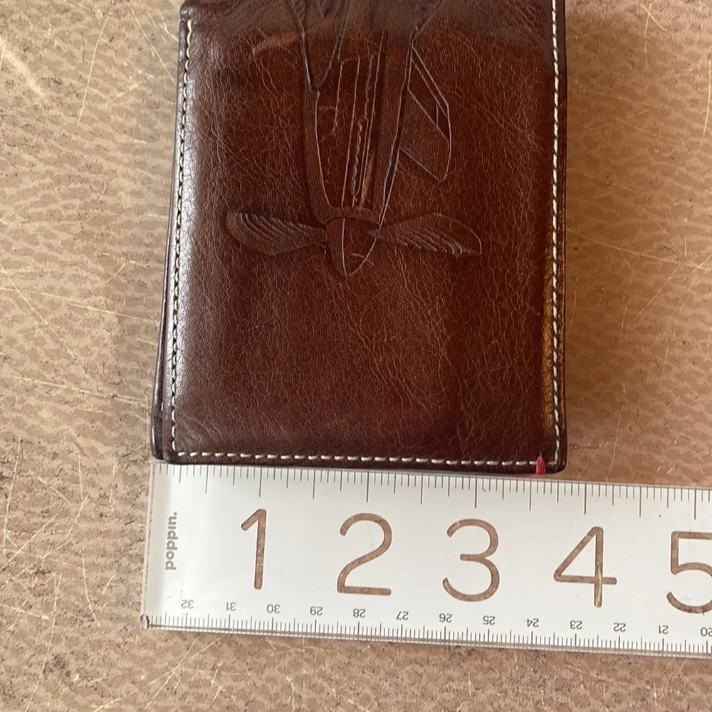 Fossil The Brat III Bi-Fold Leather Wallet